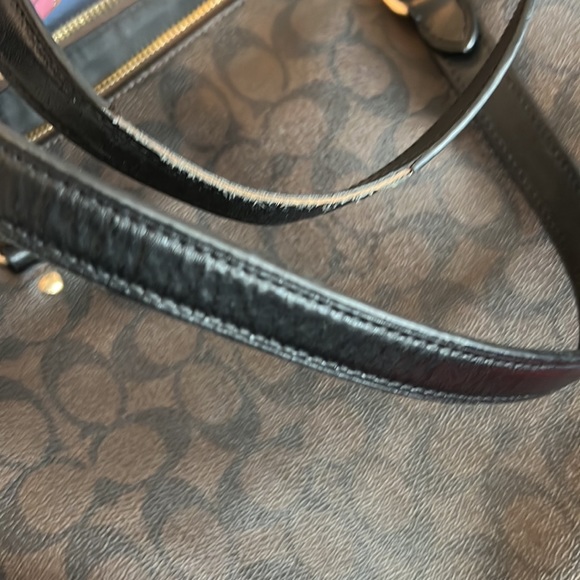 Coach signature black and brown gallery tote - Picture 7 of 11